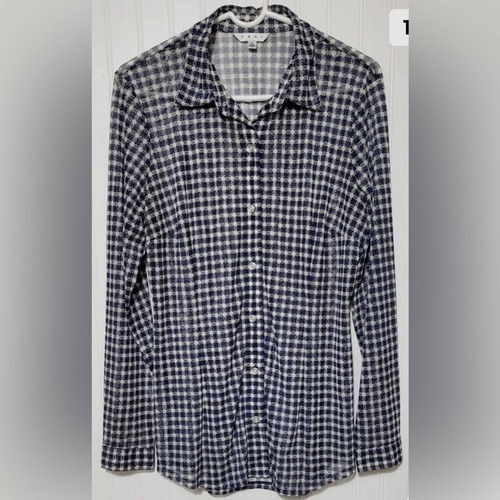 Cabi Mesh Shirt style #736 size large EUC